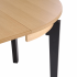 Nowoczesny Stół Rozkładany 100-200 do Salonu Loft Dąb Naturalny Nogi Czarny SORBUS Halmar