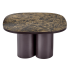 Nowoczesny Stolik Kawowy Ława do Salonu Mid Century Modern Brązowy Marmur Brązowy CORDINA Halmar
