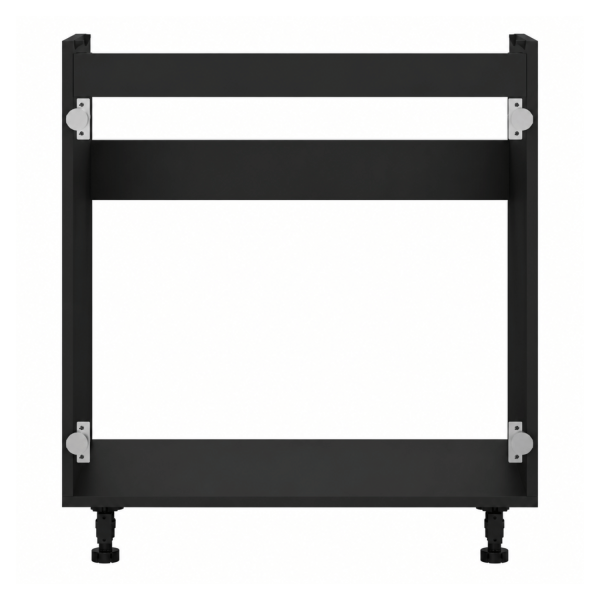 Szafka Pod Zlewozmywak Stojąca Szafka Kuchenna Bez Frontu 80 cm Czarny Korpus Do Kuchni VENTO DK-80/82