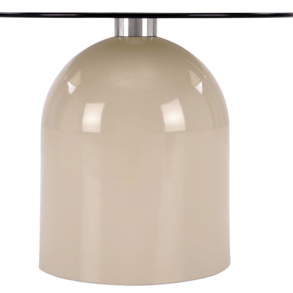 Nowoczesny Stolik Kawowy Dekoracyjny do Salonu Glamour Mid Century Modern Dymione Szkło Kaszmir STARK S Halmar