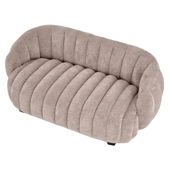 Nowoczesna Sofa Fotel Wypoczynkowy do Salonu Pokoju Loft Skandynawski Ciemny Beżowy FRASER XL Halmar