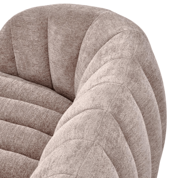 Nowoczesna Sofa Fotel Wypoczynkowy do Salonu Pokoju Loft Skandynawski Ciemny Beżowy FRASER XL Halmar