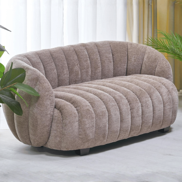Nowoczesna Sofa Fotel Wypoczynkowy do Salonu Pokoju Loft Skandynawski Ciemny Beżowy FRASER XL Halmar