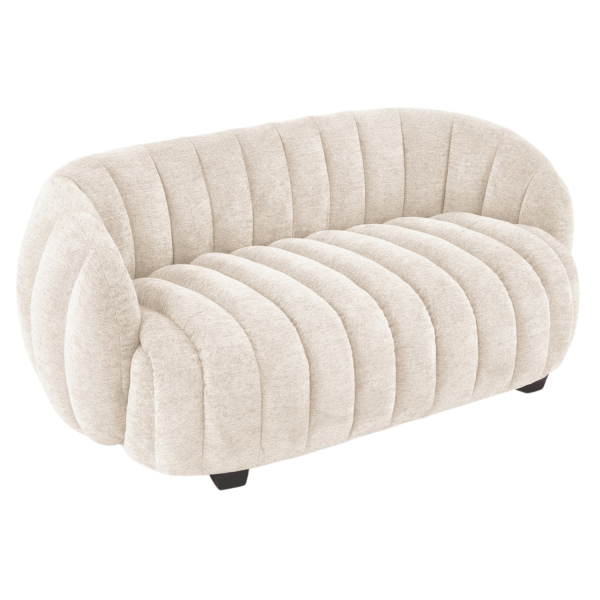 Nowoczesna Sofa Fotel Wypoczynkowy do Salonu Pokoju Loft Skandynawski Kremowy Jasny Beżowy FRASER XL Halmar
