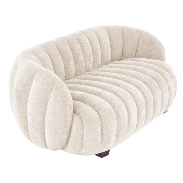 Nowoczesna Sofa Fotel Wypoczynkowy do Salonu Pokoju Loft Skandynawski Kremowy Jasny Beżowy FRASER XL Halmar