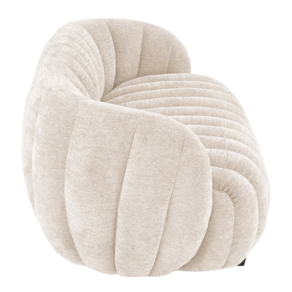 Nowoczesna Sofa Fotel Wypoczynkowy do Salonu Pokoju Loft Skandynawski Kremowy Jasny Beżowy FRASER XL Halmar