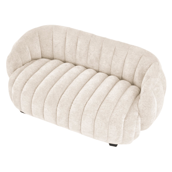 Nowoczesna Sofa Fotel Wypoczynkowy do Salonu Pokoju Loft Skandynawski Kremowy Jasny Beżowy FRASER XL Halmar