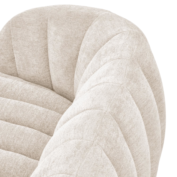 Nowoczesna Sofa Fotel Wypoczynkowy do Salonu Pokoju Loft Skandynawski Kremowy Jasny Beżowy FRASER XL Halmar