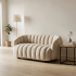 Nowoczesna Sofa Fotel Wypoczynkowy do Salonu Pokoju Loft Skandynawski Kremowy Jasny Beżowy FRASER XL Halmar