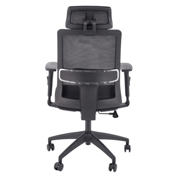 Ergonomiczny Fotel z Funkcją MULTIBLOCK Gabinetowy do Biura Komputera Czarny Siatka SWIFT Halmar