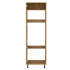 Szafka Kuchenna Pod Zabudowę Lodówki  Bez Frontu Wysoka 214 cm Dolna Stojąca Korpus Meblowy Kuchenny Dąb Craft VENTO DL-60/214