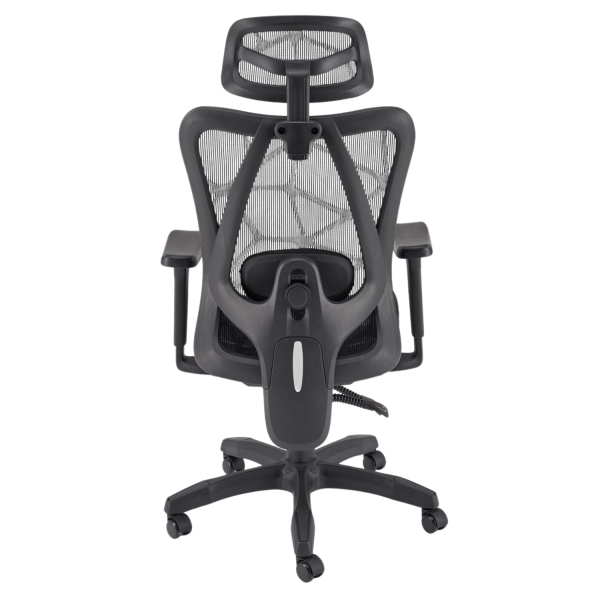 Ergonomiczny Fotel Gabinetowy Funkcja MULTIBLOCK do Biura Komputera Modern Czarny Siatka XERON Halmar