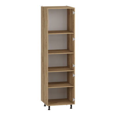 Szafka Kuchenna Wysoka 214 cm Bez Frontu Dolna Stojąca Uniwersalna Z Półkami Korpus Meblowy Dąb Craft VENTO DU-60/214