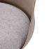 Nowoczesne Krzesło Barowe Hoker Tapicerowane do Kuchni Baru Loft Metal Cappuccino Popielaty H127 Halmar