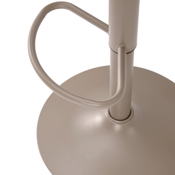 Nowoczesne Krzesło Barowe Hoker Tapicerowane do Kuchni Baru Loft Metal Cappuccino Popielaty H127 Halmar