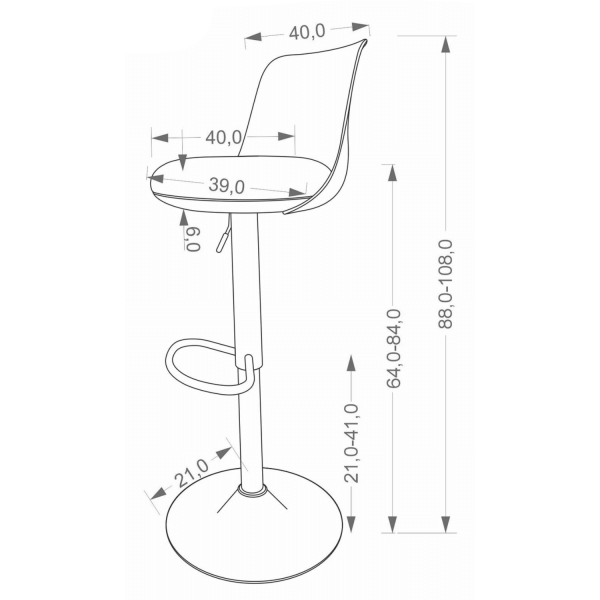 Nowoczesne Krzesło Barowe Hoker Tapicerowane do Kuchni Baru Loft Metal Czarny Szary Popielaty H127 Halmar