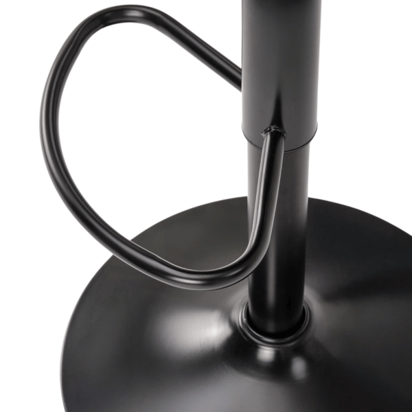 Nowoczesne Krzesło Barowe Hoker Tapicerowane do Kuchni Baru Loft Metal Czarny Szary Popielaty H127 Halmar