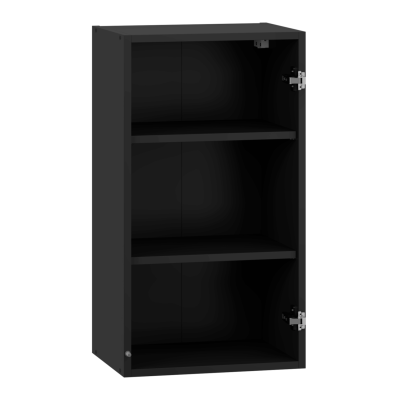 Korpus Meblowy 40 cm Szafka Górna Bez Frontu Do Kuchni Wisząca Witryna Kuchenna Czarna VENTO GV-40/72