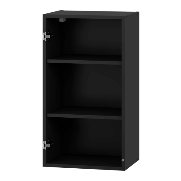 Korpus Meblowy 40 cm Szafka Górna Bez Frontu Do Kuchni Wisząca Witryna Kuchenna Czarna VENTO GV-40/72