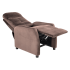 Tradycyjny Fotel Rozkładany Wypoczynkowy z Funkcją Relax do Spania Boho Mokka Welurowy FELIPE 2 Halmar