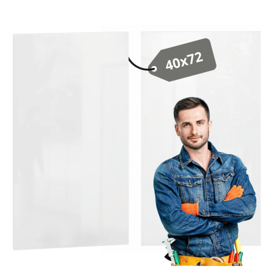 Biały Nowoczesny Elegancki Front Kuchenny Biały Połysk 40x72 cm Do Szafek Kuchennych VENTO