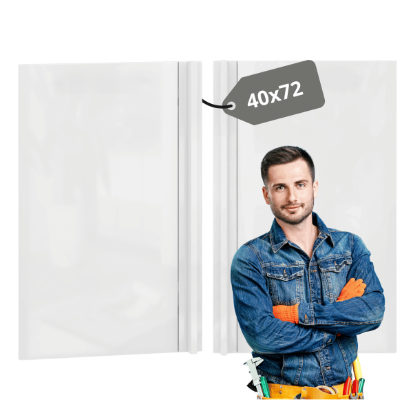 Biały Nowoczesny Front Kuchenny 40x72 cm z Blendą Maskującą Elegancki Do Szafki Kuchennej VENTO