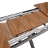 Nowoczesny Stół Rozkładany Owalny 180-300 cm do Salonu Loft Mid Century Orzechowy Czarny JASON Halmar