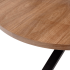 Nowoczesny Stół Rozkładany Owalny 180-300 cm do Salonu Loft Mid Century Orzechowy Czarny JASON Halmar