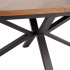 Nowoczesny Stół Rozkładany Owalny 180-300 cm do Salonu Loft Mid Century Orzechowy Czarny JASON Halmar