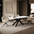 Stół Ceramiczny Rozkładany 160-240x90 cm Biały Marmur do Jadalni Salonu Loft FOGER