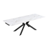 Stół Ceramiczny Rozkładany 160-240x90 cm Biały Marmur do Jadalni Salonu Loft FOGER