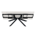 Stół Ceramiczny Rozkładany 160-240x90 cm Biały Marmur do Jadalni Salonu Loft FOGER