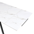 Stół Ceramiczny Rozkładany 160-240x90 cm Biały Marmur do Jadalni Salonu Loft FOGER