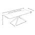 Stół Ceramiczny Rozkładany 160-240x90 cm Biały Marmur do Jadalni Salonu Loft FOGER