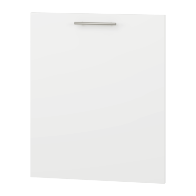 Biały Front Kuchenny Do Zabudowy Zmywarki Matowy Nowoczesny Do Kuchni 60x72 cm VENTO