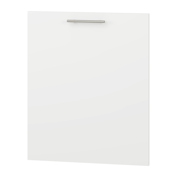 Biały Front Kuchenny Do Zabudowy Zmywarki Matowy Nowoczesny Do Kuchni 60x72 cm VENTO