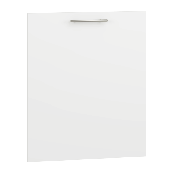 Biały Front Kuchenny Do Zabudowy Zmywarki Matowy Nowoczesny Do Kuchni 60x72 cm VENTO