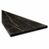 Blat Kuchenny Do Kuchni Nowoczesny 134x60 cm Czarny Marmur Nero Bronzo K698 PN VENTO