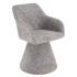 Nowoczesne Krzesło z Funkcją Obracania do Salonu Jadalni Skandynawskie Popielaty K603 Halmar