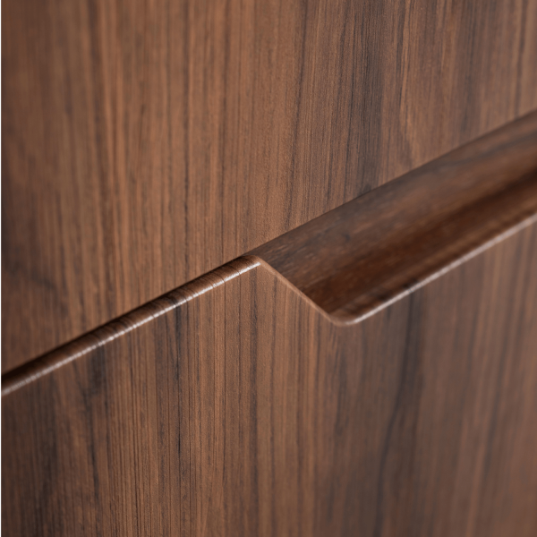 Wisząca Nowoczesna Szafka do Łazienki  80 cm Pod Umywalkę Dąb Orzech MODERN