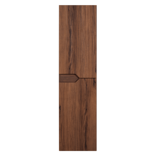 Wysoki Słupek Łazienkowy Wiszący 136 cm z Półkami Nowoczesny Dąb Orzech MODERN