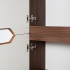 Wysoki Słupek Łazienkowy Wiszący 136 cm z Półkami Nowoczesny Dąb Orzech MODERN