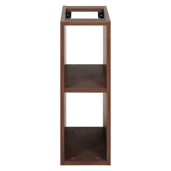 Nowoczesny Otwarty Regał Łazienkowy 20 cm z Półkami Wiszący Dąb Orzech MODERN