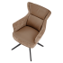 Nowoczesne Krzesło z Funkcją Obracania do Salonu Skandynawski Brązowy K611 Halmar