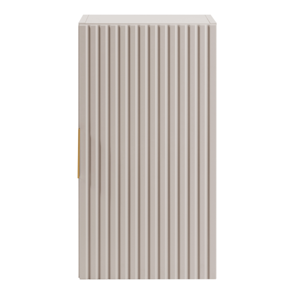 Kaszmirowy Półsłupek 68 cm Wiszący Łazienkowy Elegancki Ryflowany Beżowy Nowoczesny Kaszmir FLOW