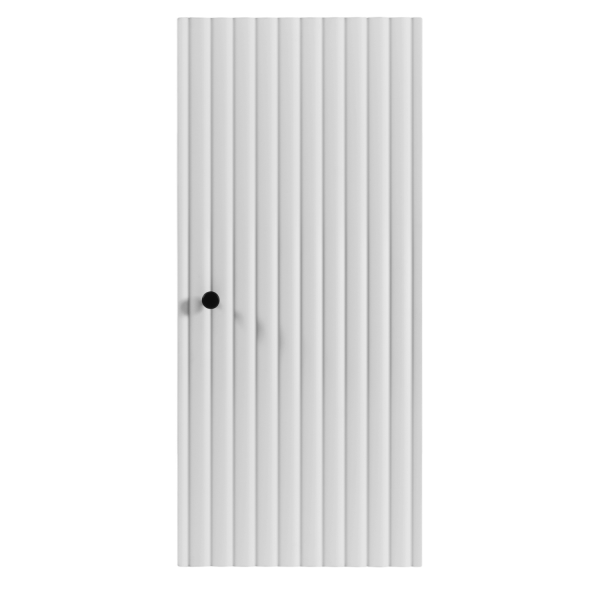 Biały Półsłupek 68 cm Wiszący Łazienkowy Elegancki Ryflowany Nowoczesny BELLO