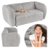 Nowoczesna Miękka Sofa Dwuosobowa do Salonu Skandynawska Popielaty MALTA Halmar