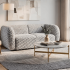 Nowoczesna Miękka Sofa Dwuosobowa do Salonu Skandynawska Popielaty MALTA Halmar