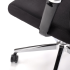 Ergonomiczny Fotel Gabinetowy z Funkcją MULTIBLOCK do Biura Czarny Siatka RUFINO Halmar
