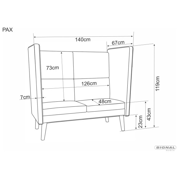 Sofa Klubowa Lotos 2 Velvet